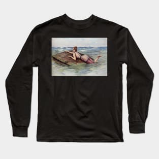 Au But by L Rossi risque capsized girl Long Sleeve T-Shirt